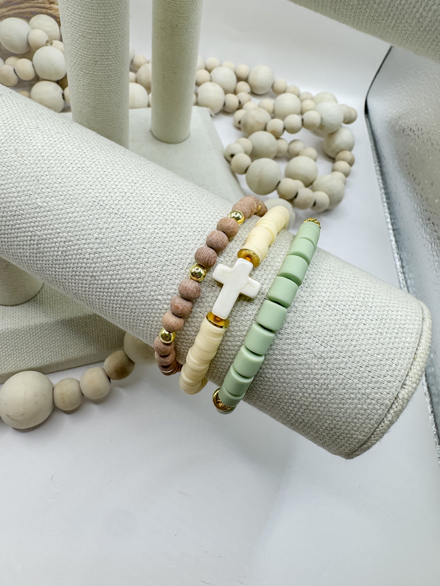 Sage + Yellow Cross Stack