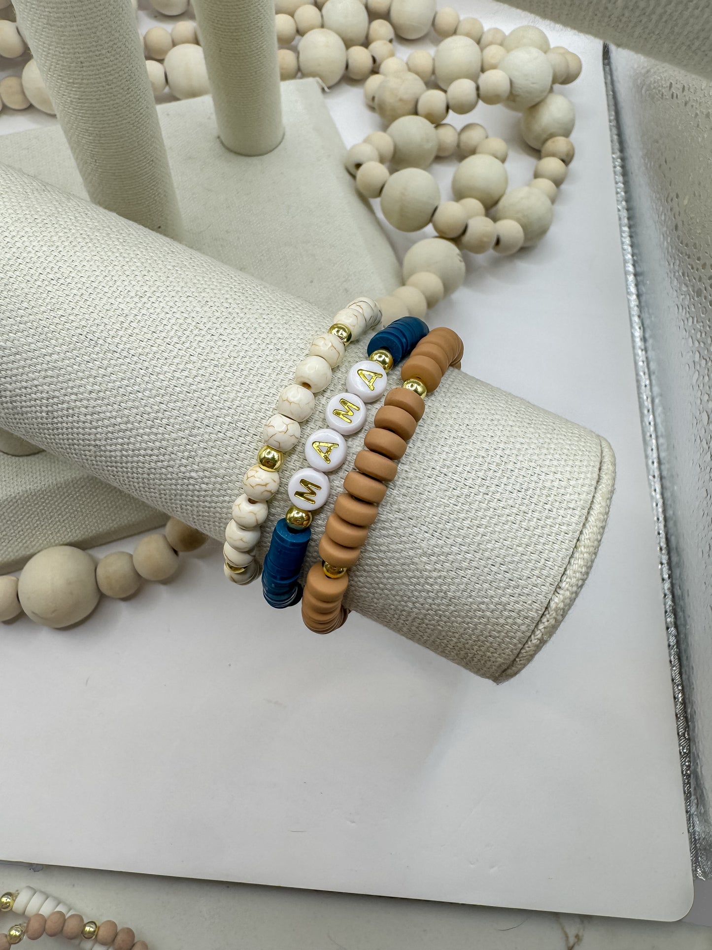 Navy + Rust Mama Stack