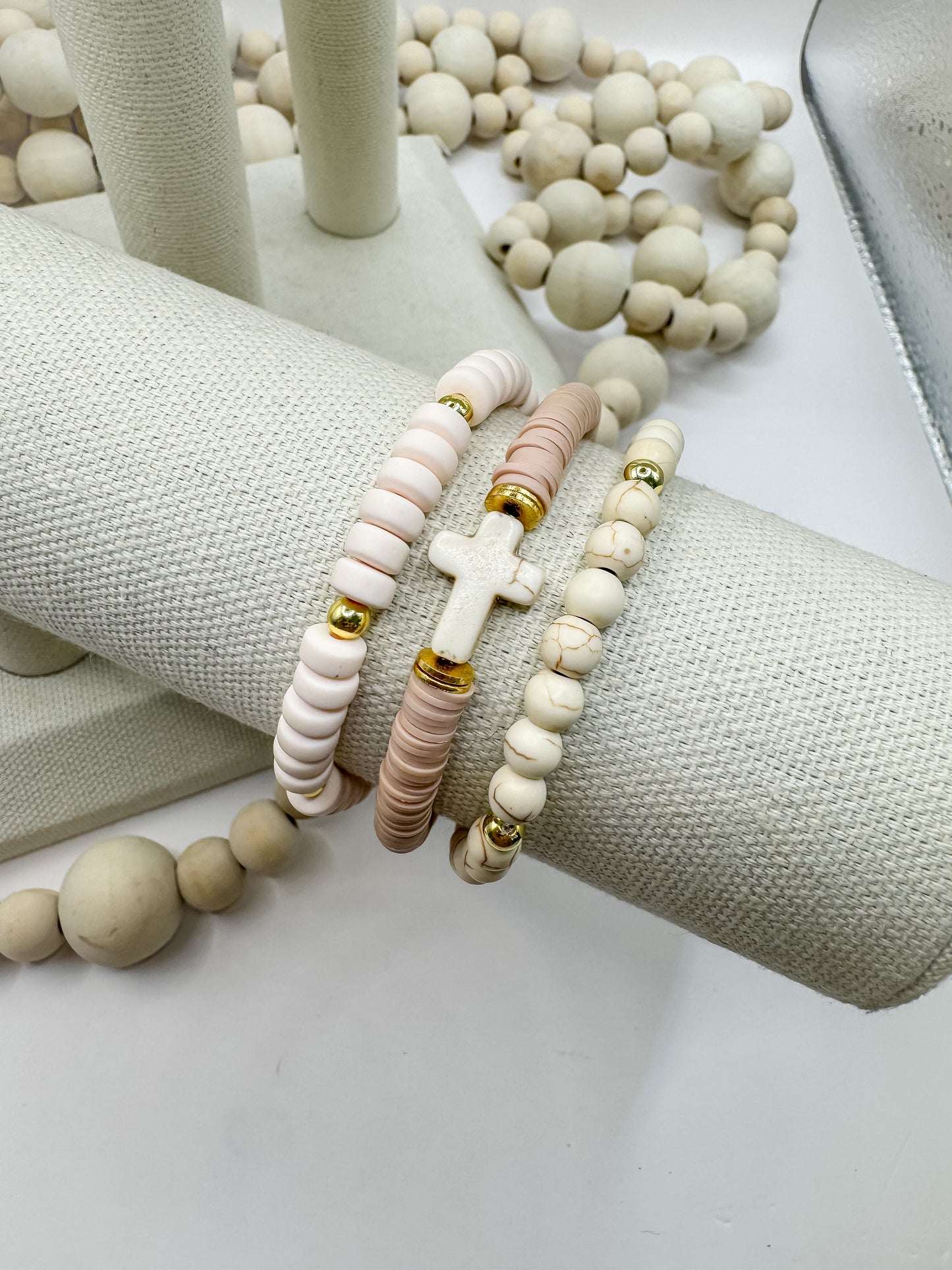 Light Pink Cross Stack