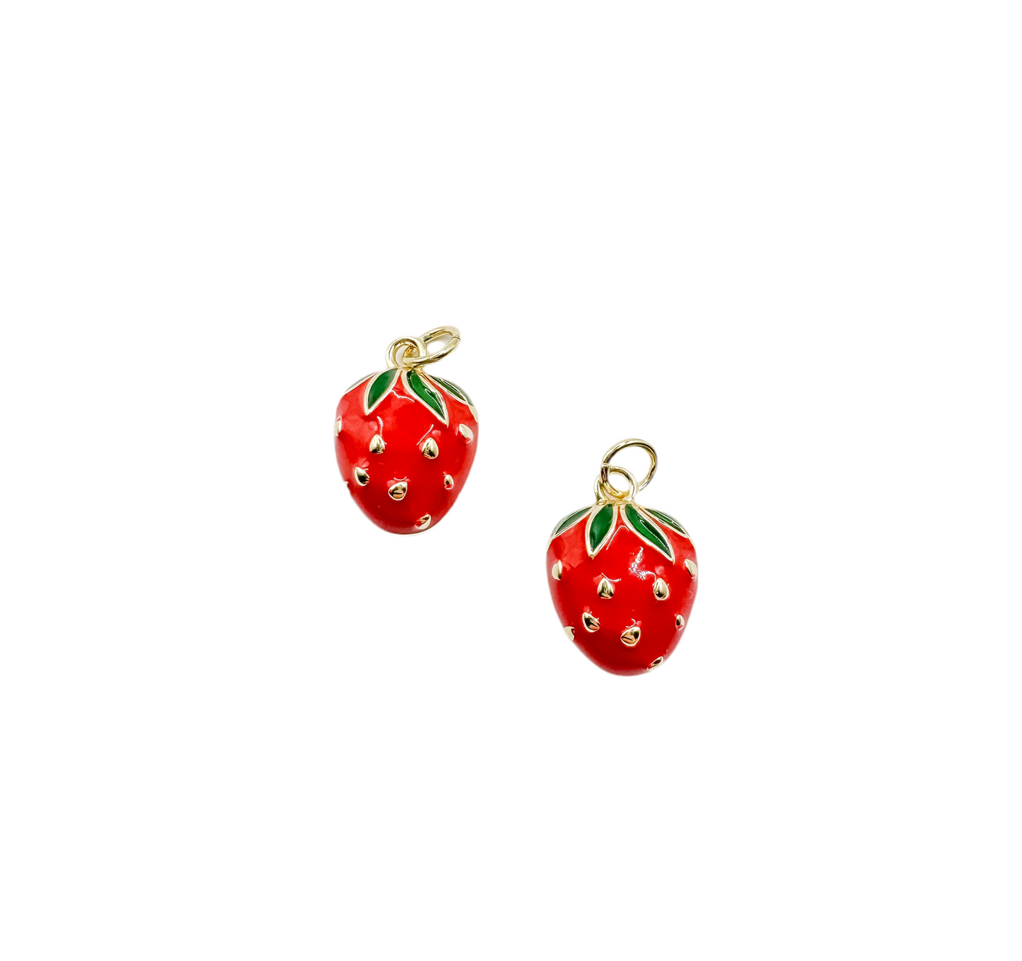 Large Strawberry Charm