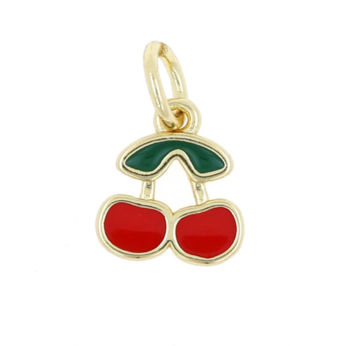 Gold Cherries Charm