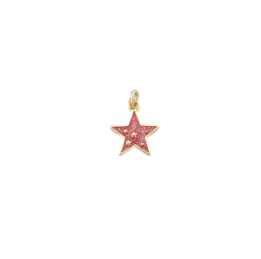 Tiny Red Star Charm