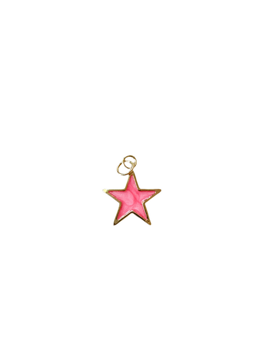 Hot Pink Star Charm