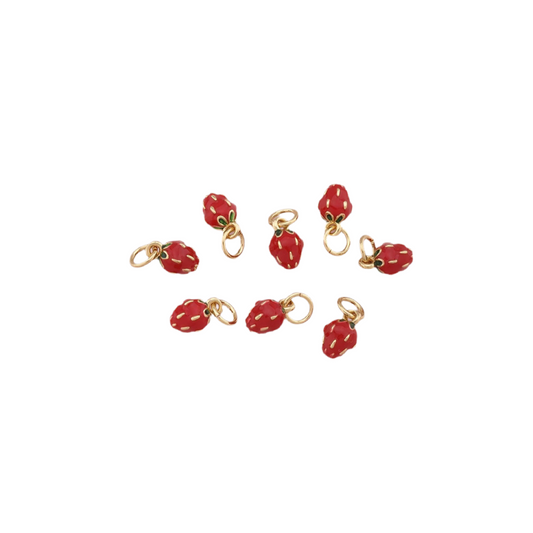 Tiny Strawberry Charm