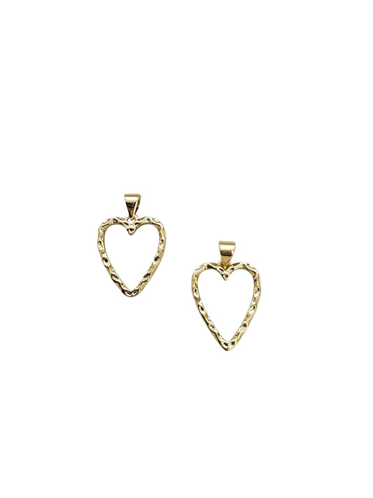 Textured Heart Charm